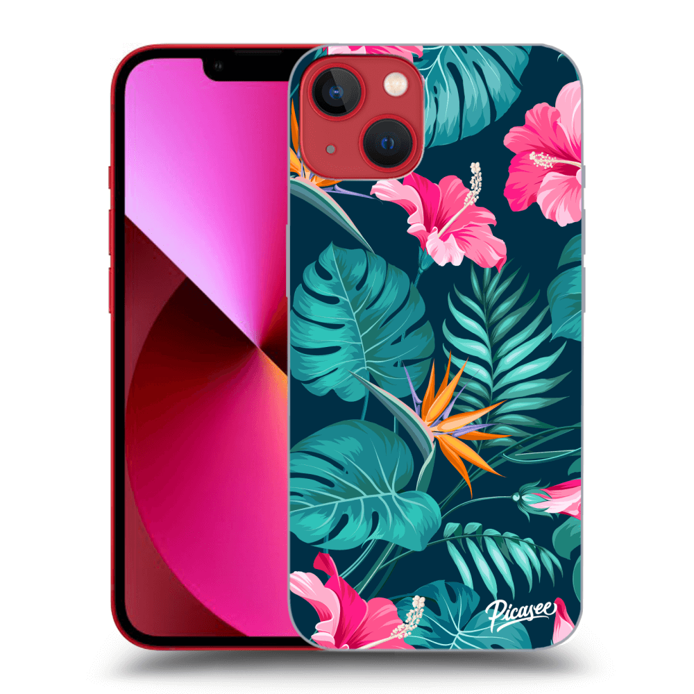 Picasee ULTIMATE CASE pro Apple iPhone 14 Plus - Pink Monstera