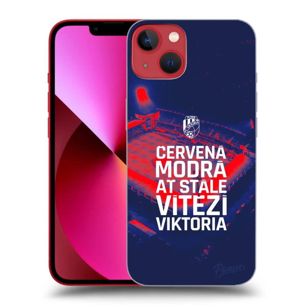 Picasee silikonový průhledný obal pro Apple iPhone 14 Plus - FC Viktoria Plzeň E
