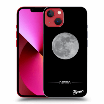 Picasee silikonový černý obal pro Apple iPhone 14 Plus - Moon Minimal