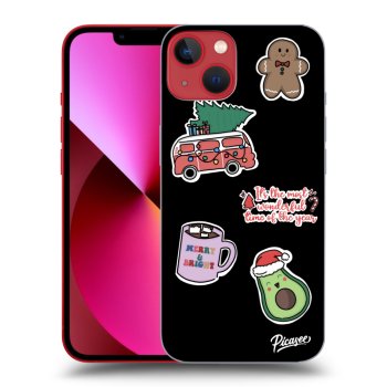 Obal pro Apple iPhone 14 Plus - Christmas Stickers