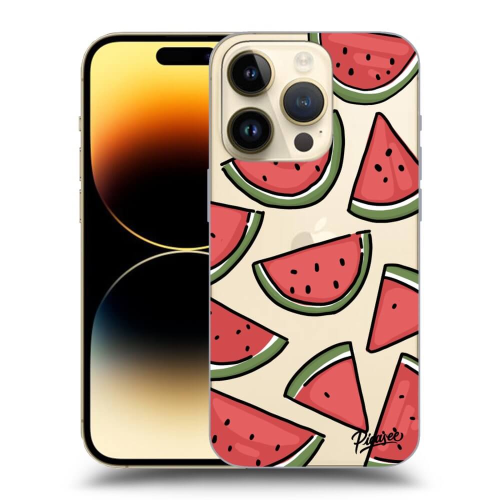 Picasee silikonový průhledný obal pro Apple iPhone 14 Pro - Melone