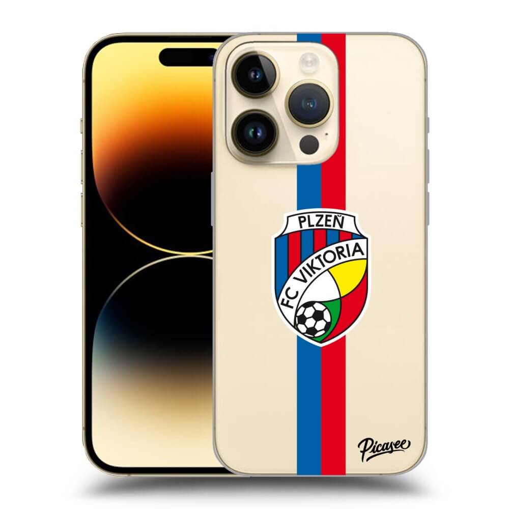 Picasee silikonový průhledný obal pro Apple iPhone 14 Pro - FC Viktoria Plzeň H