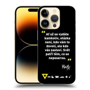 Obal pro Apple iPhone 14 Pro - Kazma - SVĚT PATŘÍ TĚM, CO SE NEPOSEROU