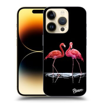 Obal pro Apple iPhone 14 Pro - Flamingos couple