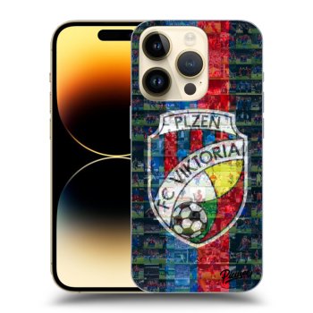 Picasee silikonový černý obal pro Apple iPhone 14 Pro - FC Viktoria Plzeň A
