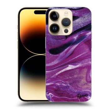 Obal pro Apple iPhone 14 Pro - Purple glitter