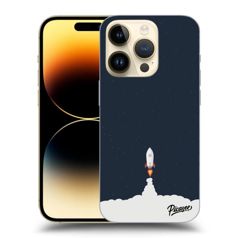 Picasee silikonový průhledný obal pro Apple iPhone 14 Pro - Astronaut 2