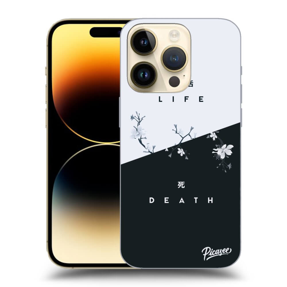 Picasee silikonový průhledný obal pro Apple iPhone 14 Pro - Life - Death