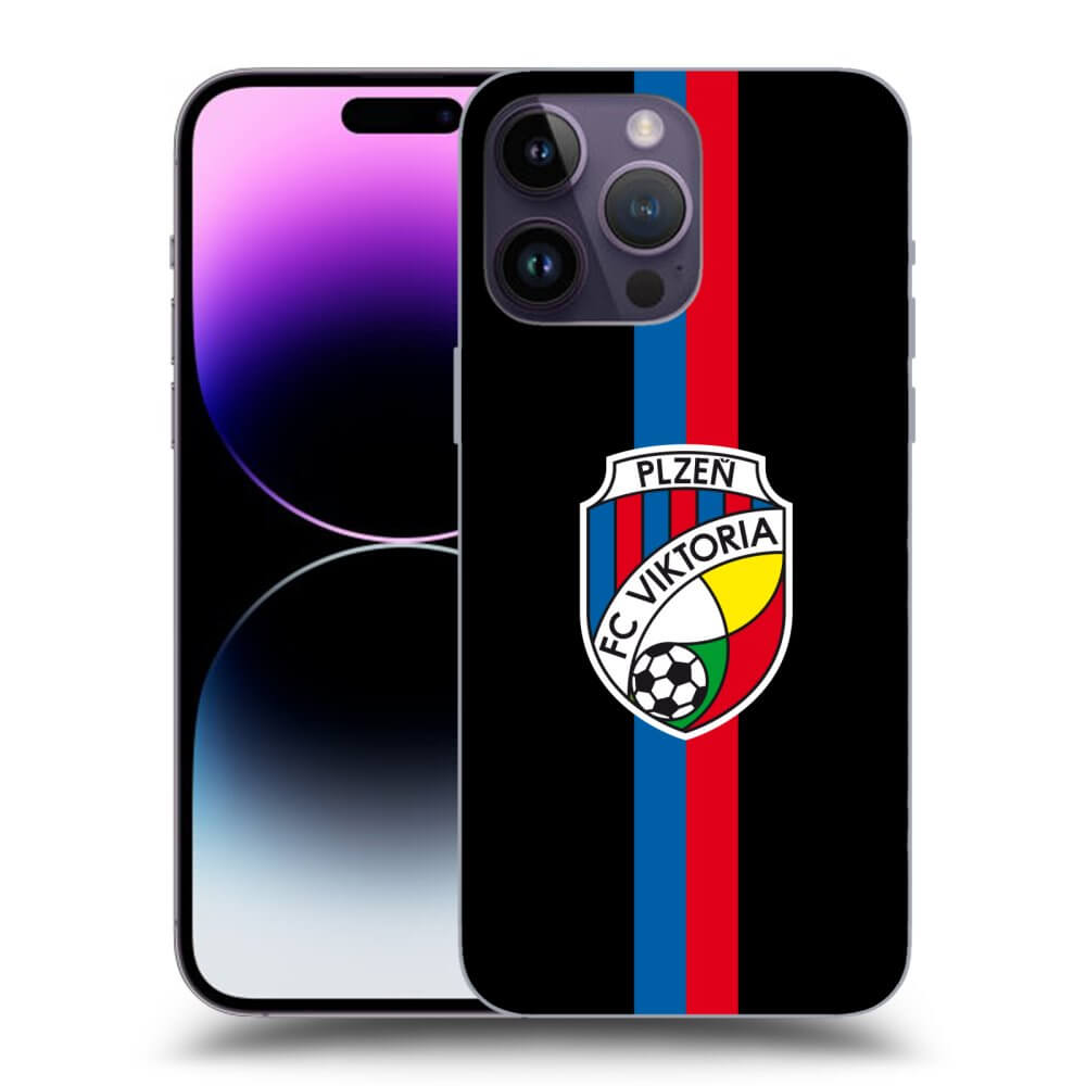 Picasee silikonový černý obal pro Apple iPhone 14 Pro Max - FC Viktoria Plzeň H