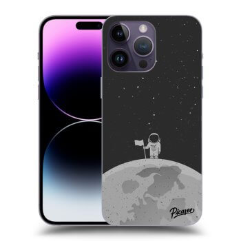 Picasee silikonový černý obal pro Apple iPhone 14 Pro Max - Astronaut