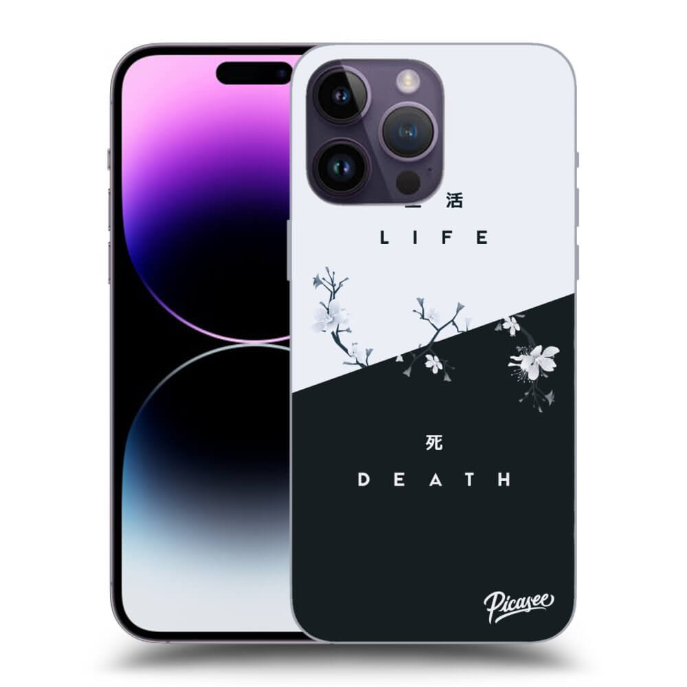 Picasee silikonový průhledný obal pro Apple iPhone 14 Pro Max - Life - Death