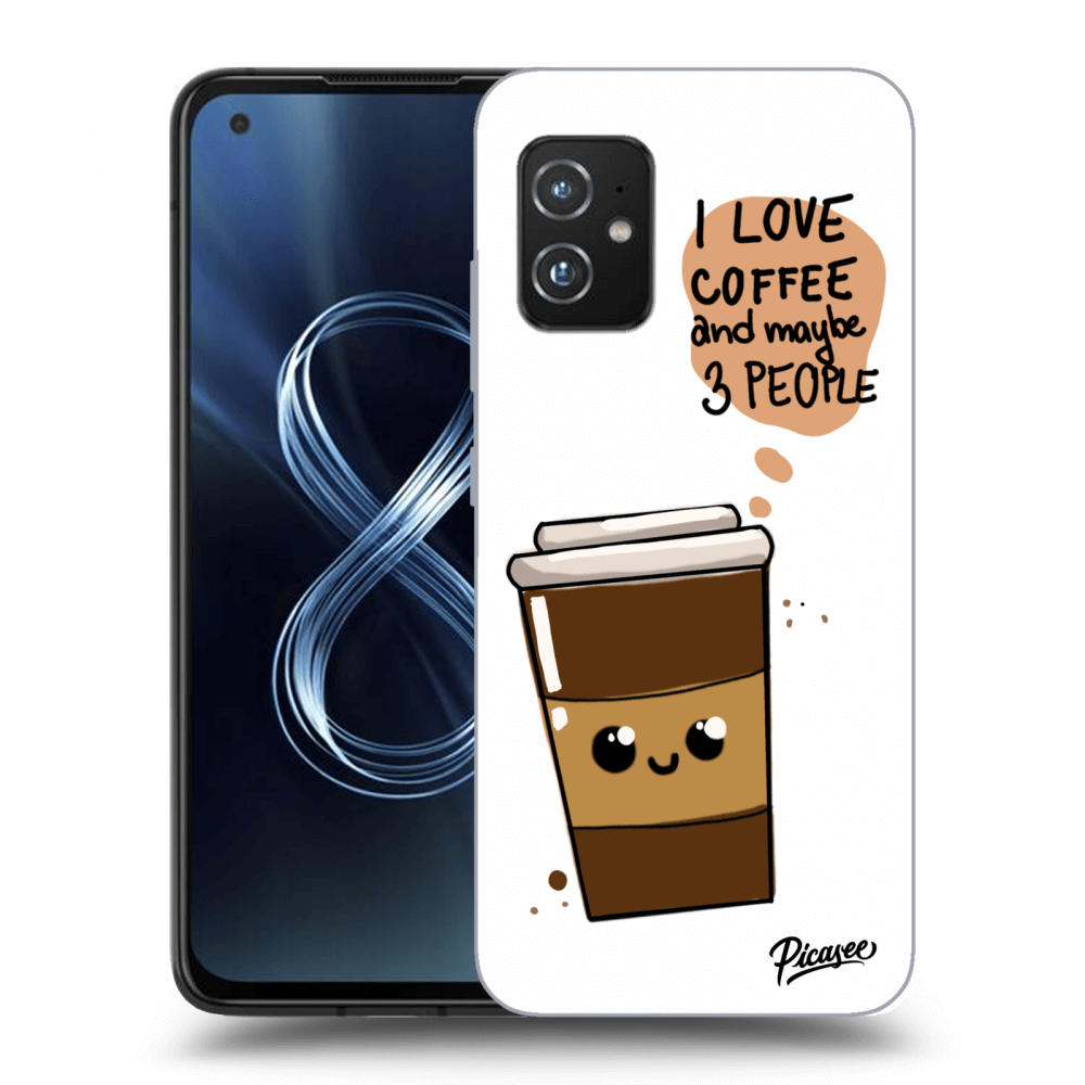 Silikonový Průhledný Obal Pro Asus Zenfone 8 ZS590KS - Cute Coffee