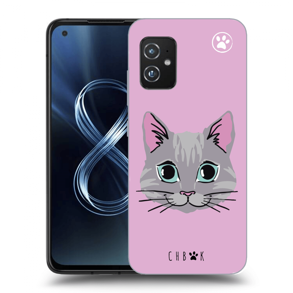 Picasee silikonový průhledný obal pro Asus Zenfone 8 ZS590KS - Chybí mi kočky - Růžová