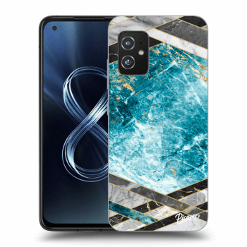 Obal pro Asus Zenfone 8 ZS590KS - Blue geometry
