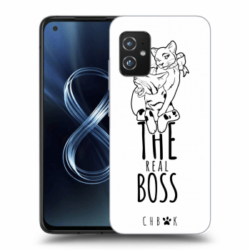 Picasee silikonový průhledný obal pro Asus Zenfone 8 ZS590KS - CHBMT - The real Boss - white