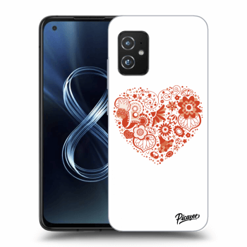Picasee silikonový průhledný obal pro Asus Zenfone 8 ZS590KS - Big heart