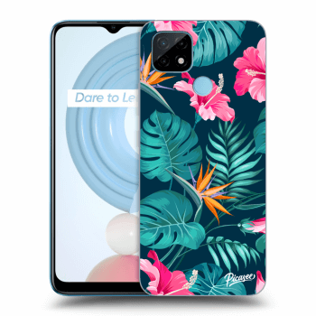 Obal pro Realme C21Y - Pink Monstera