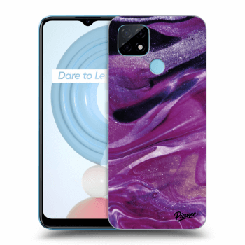 Obal pro Realme C21Y - Purple glitter