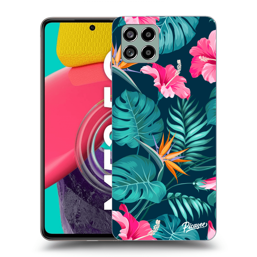 Picasee ULTIMATE CASE pro Samsung Galaxy M53 5G - Pink Monstera