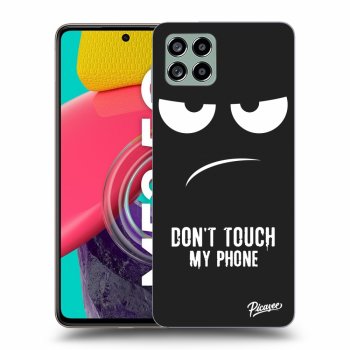 Picasee silikonový černý obal pro Samsung Galaxy M53 5G - Don't Touch My Phone