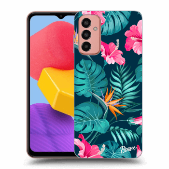 Obal pro Samsung Galaxy M13 M135F - Pink Monstera