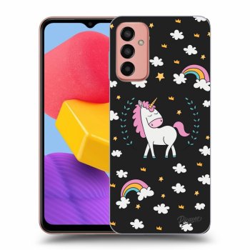 Picasee silikonový černý obal pro Samsung Galaxy M13 M135F - Unicorn star heaven