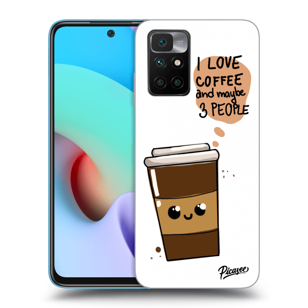 Picasee silikonový průhledný obal pro Xiaomi Redmi 10 (2022) - Cute coffee