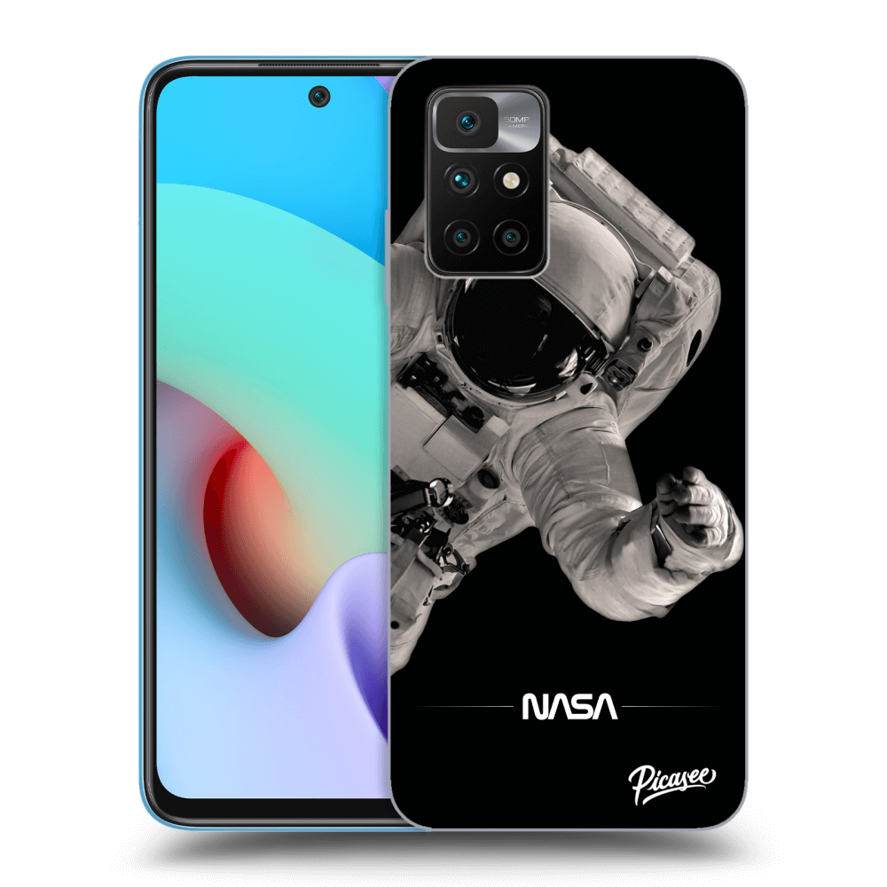 Picasee silikonový černý obal pro Xiaomi Redmi 10 (2022) - Astronaut Big