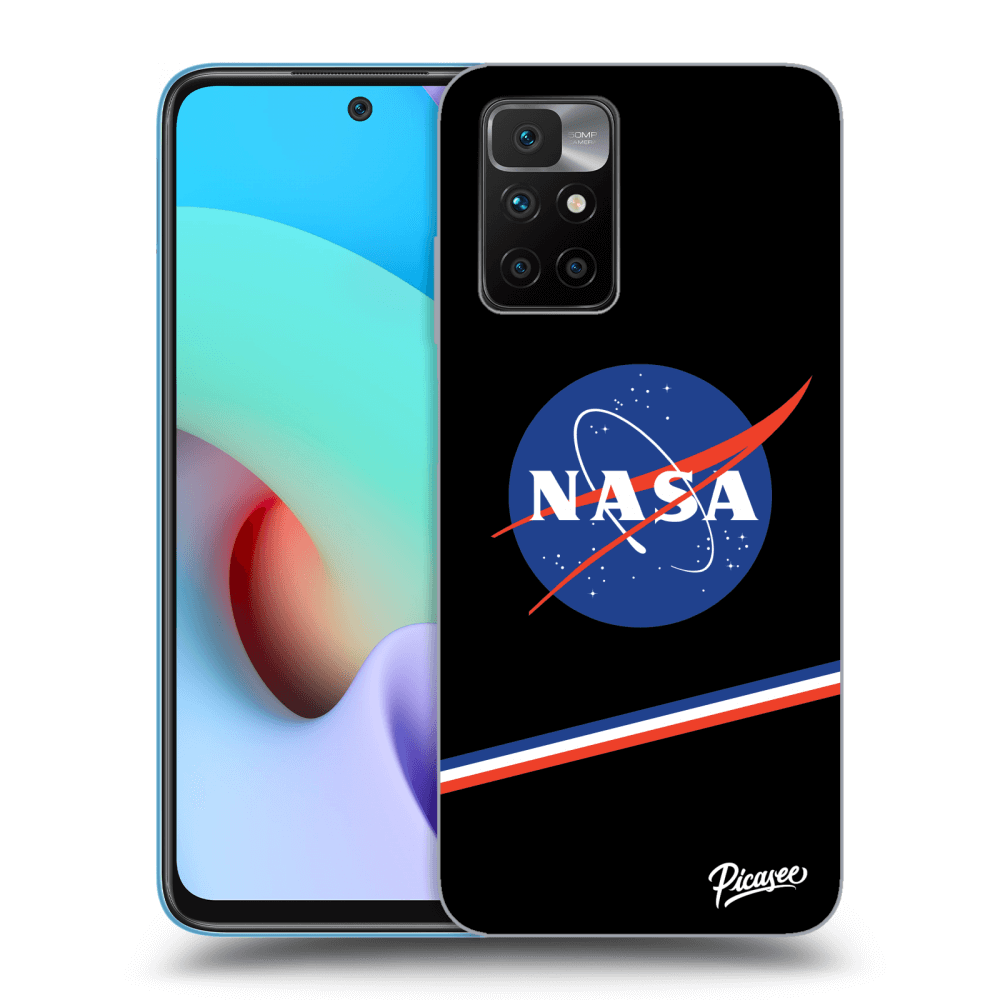 Picasee silikonový černý obal pro Xiaomi Redmi 10 (2022) - NASA Original