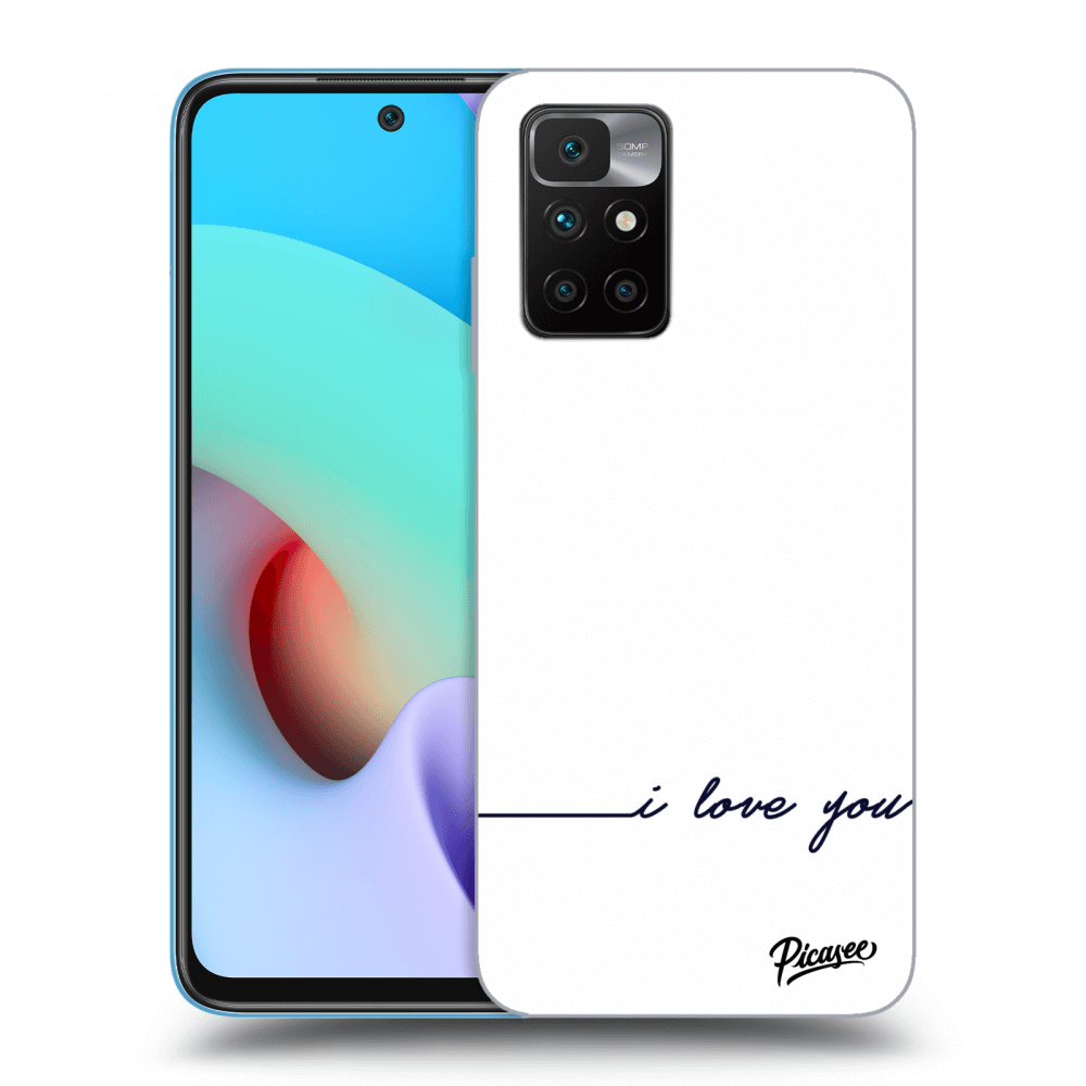 Picasee silikonový černý obal pro Xiaomi Redmi 10 (2022) - I love you