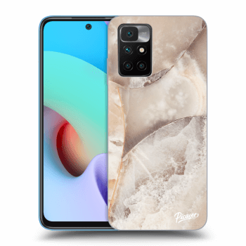 Picasee silikonový průhledný obal pro Xiaomi Redmi 10 (2022) - Cream marble