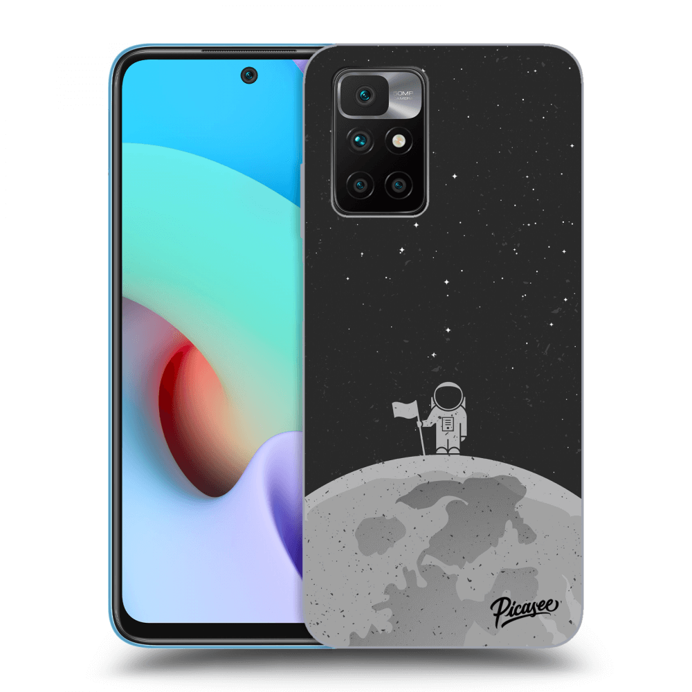 Picasee silikonový černý obal pro Xiaomi Redmi 10 (2022) - Astronaut