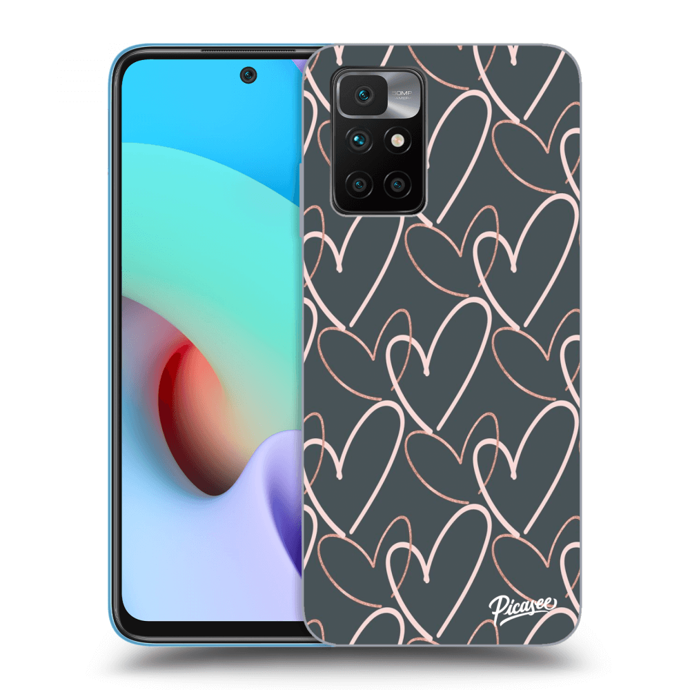Picasee silikonový průhledný obal pro Xiaomi Redmi 10 (2022) - Lots of love