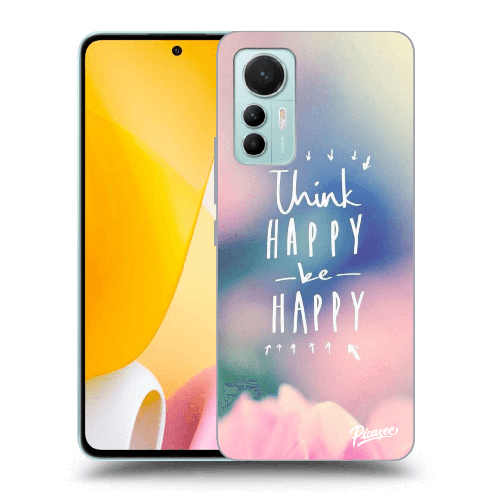 Picasee silikonový průhledný obal pro Xiaomi 12 Lite - Think happy be happy