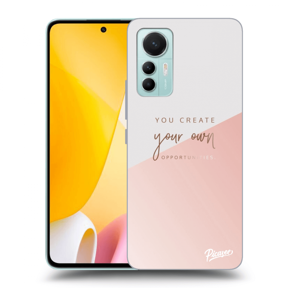 Picasee silikonový černý obal pro Xiaomi 12 Lite - You create your own opportunities