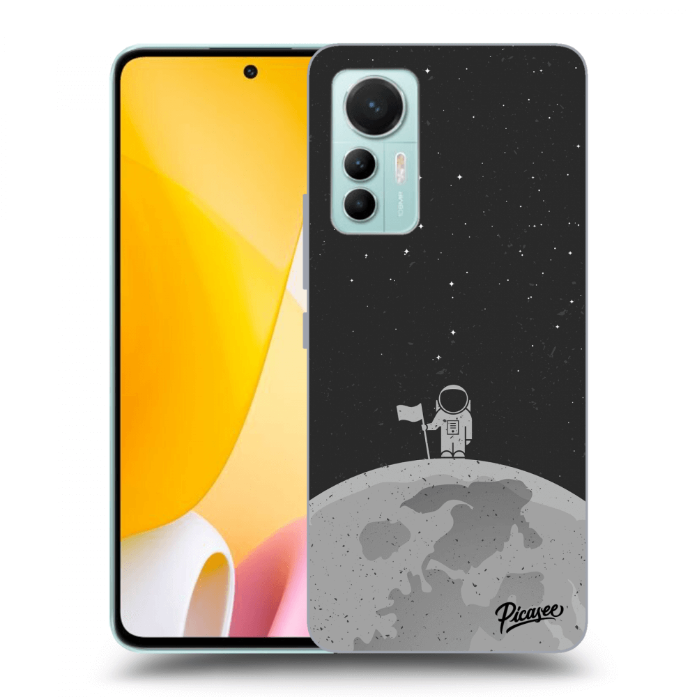 Picasee silikonový černý obal pro Xiaomi 12 Lite - Astronaut