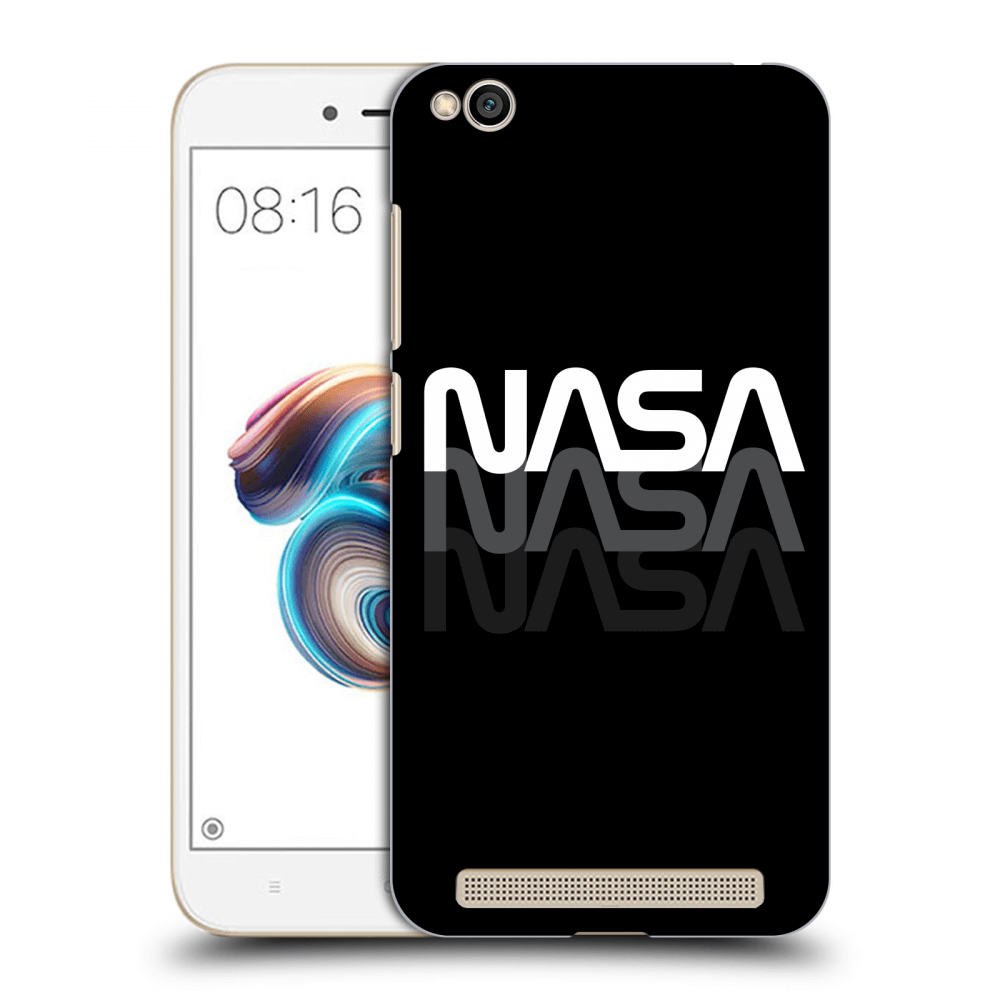 Picasee silikonový černý obal pro Xiaomi Redmi 5A - NASA Triple