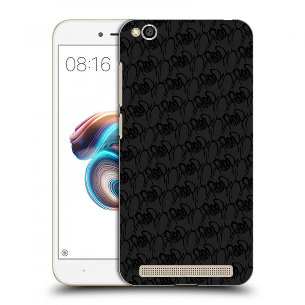 Picasee silikonový černý obal pro Xiaomi Redmi 5A - Separ - Black On Black 2