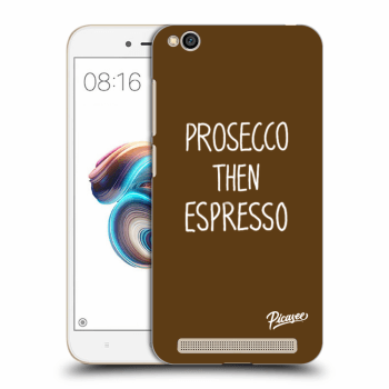 Picasee silikonový černý obal pro Xiaomi Redmi 5A - Prosecco then espresso
