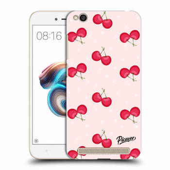 Picasee silikonový černý obal pro Xiaomi Redmi 5A - Cherries