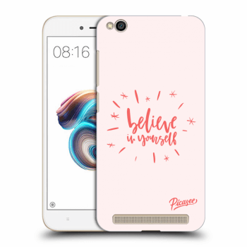 Picasee silikonový černý obal pro Xiaomi Redmi 5A - Believe in yourself