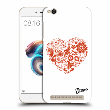 Picasee silikonový černý obal pro Xiaomi Redmi 5A - Big heart
