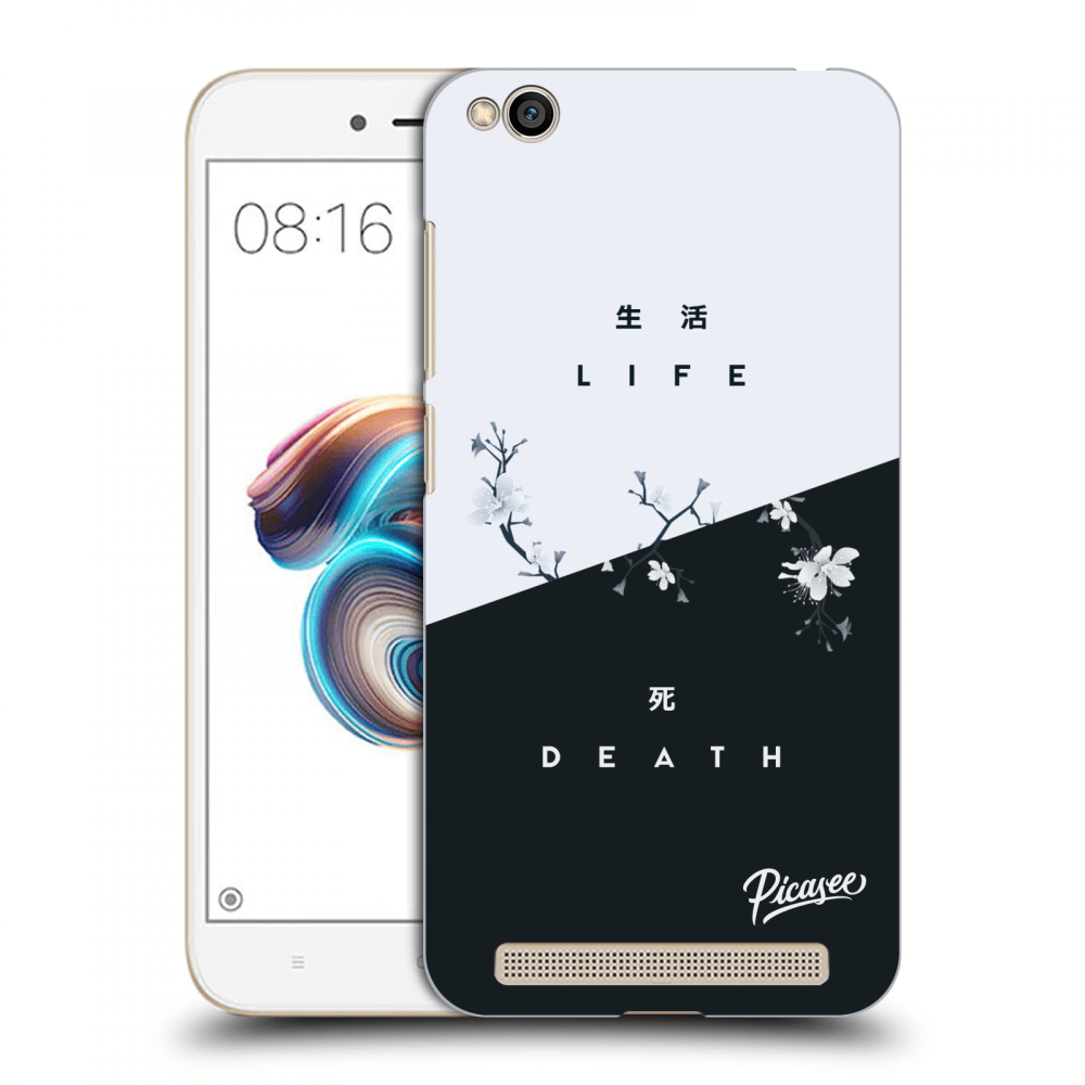 Picasee silikonový černý obal pro Xiaomi Redmi 5A - Life - Death
