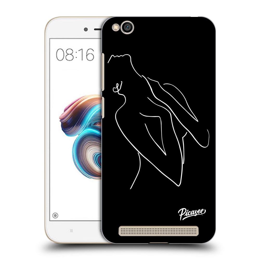 Picasee silikonový černý obal pro Xiaomi Redmi 5A - Sensual girl White