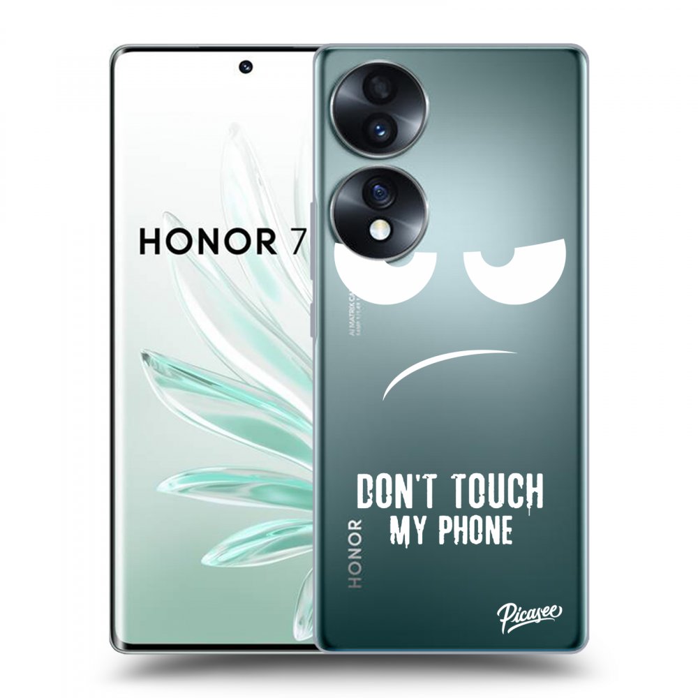 Picasee silikonový průhledný obal pro Honor 70 - Don't Touch My Phone