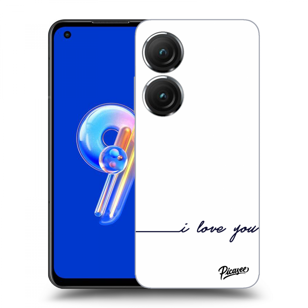 Silikonový Průhledný Obal Pro Asus Zenfone 9 - I Love You