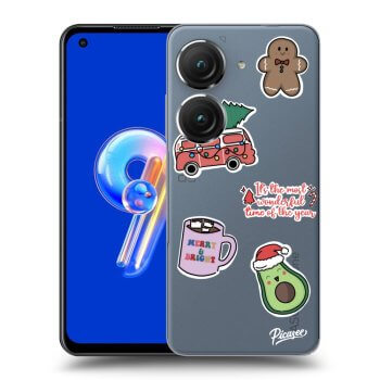 Obal pro Asus Zenfone 9 - Christmas Stickers