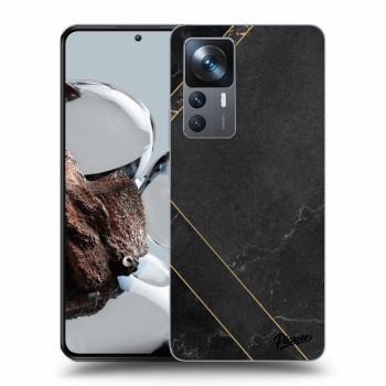 Picasee silikonový černý obal pro Xiaomi 12T - Black tile