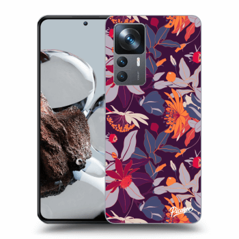 Obal pro Xiaomi 12T - Purple Leaf