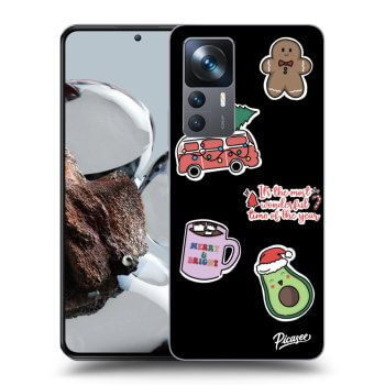 Obal pro Xiaomi 12T - Christmas Stickers
